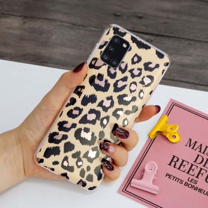 Hoesje Samsung Galaxy A31 Marmer In Luipaardstijl