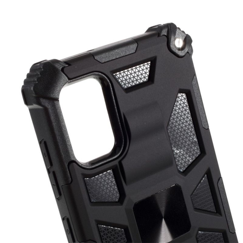 Hoesje Samsung Galaxy A31 Rood Zwart Afneembaar Met Standaard