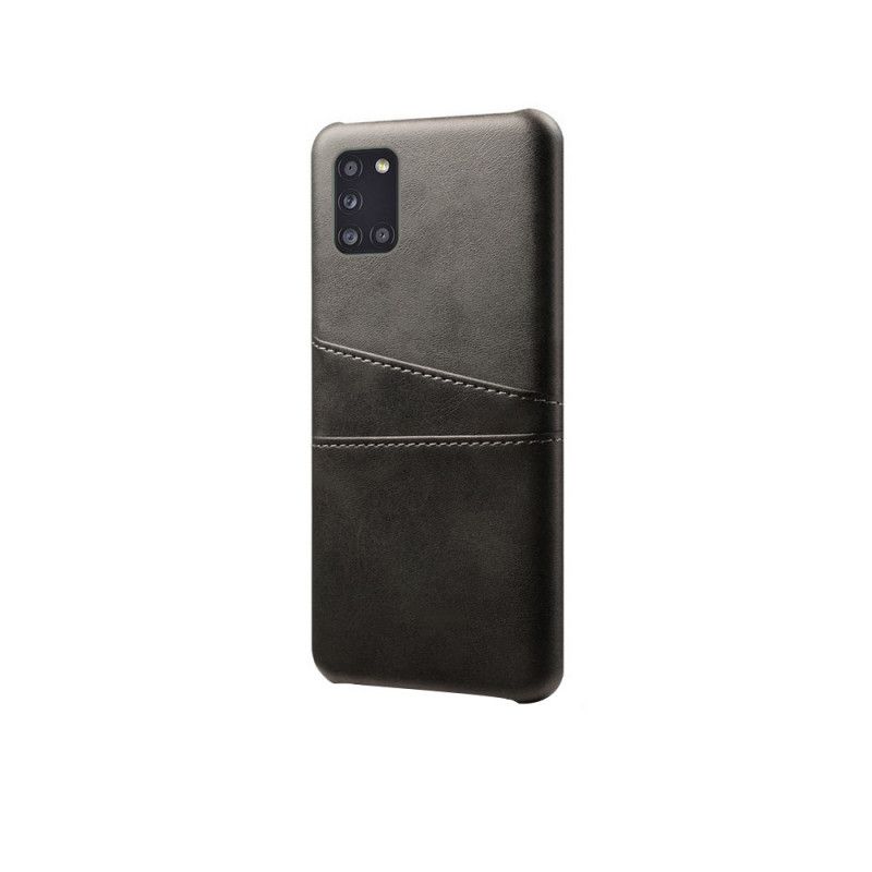 Hoesje Samsung Galaxy A31 Rood Zwart Kaarthouder