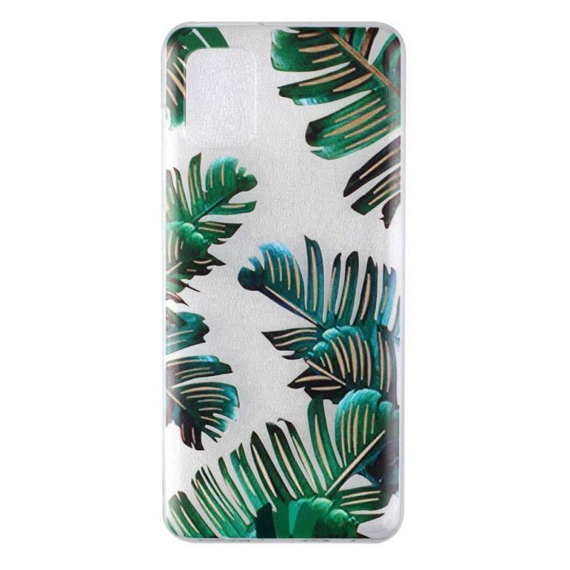 Hoesje Samsung Galaxy A31 Transparant Groen Blad