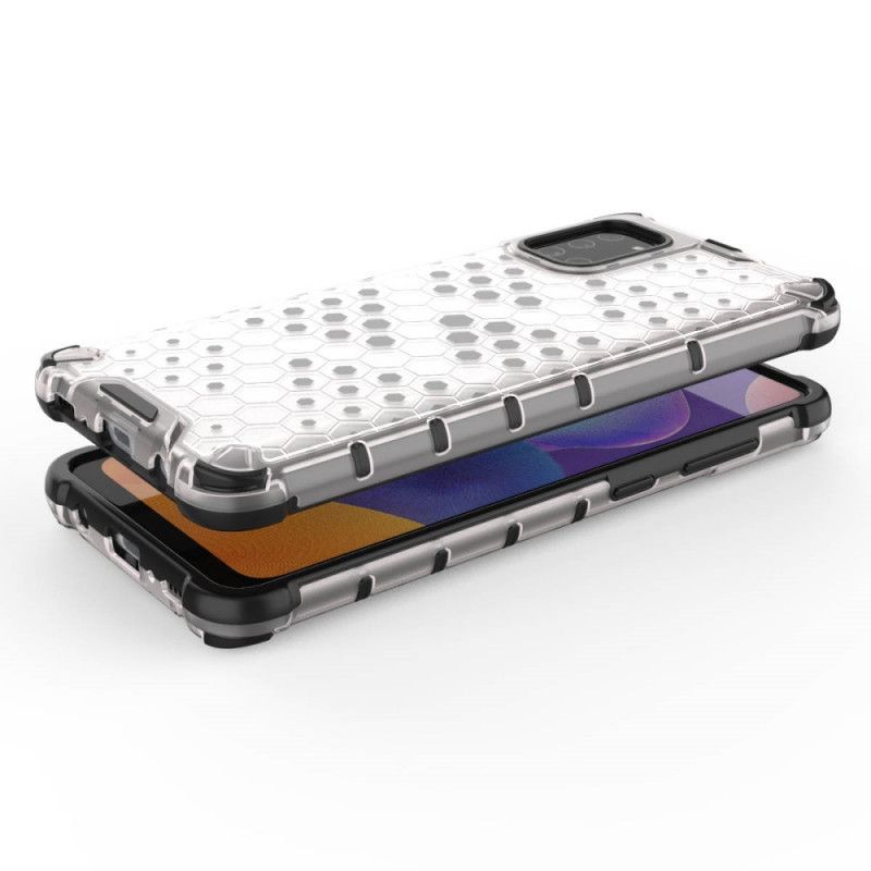 Hoesje Samsung Galaxy A31 Wit Zwart Honingraatstijl