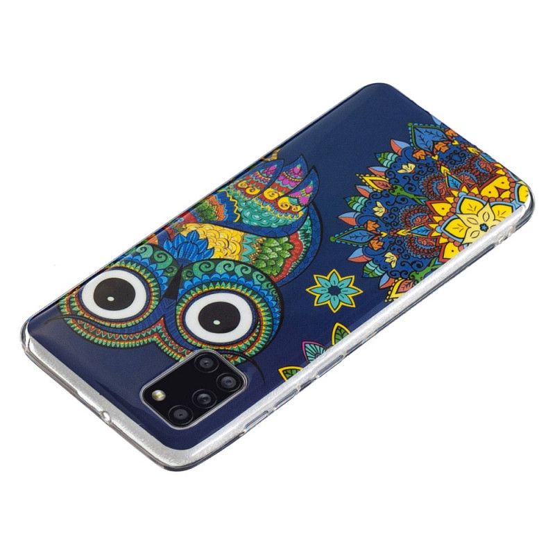 Hoesje voor Samsung Galaxy A31 Fluorescerende Mandala-Uil