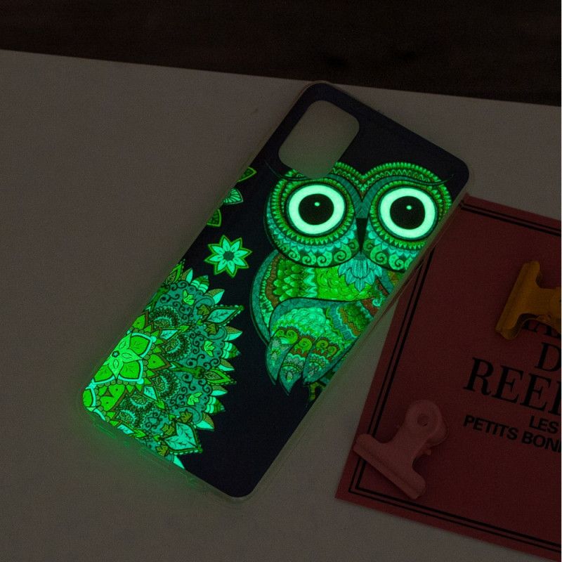 Hoesje voor Samsung Galaxy A31 Fluorescerende Mandala-Uil