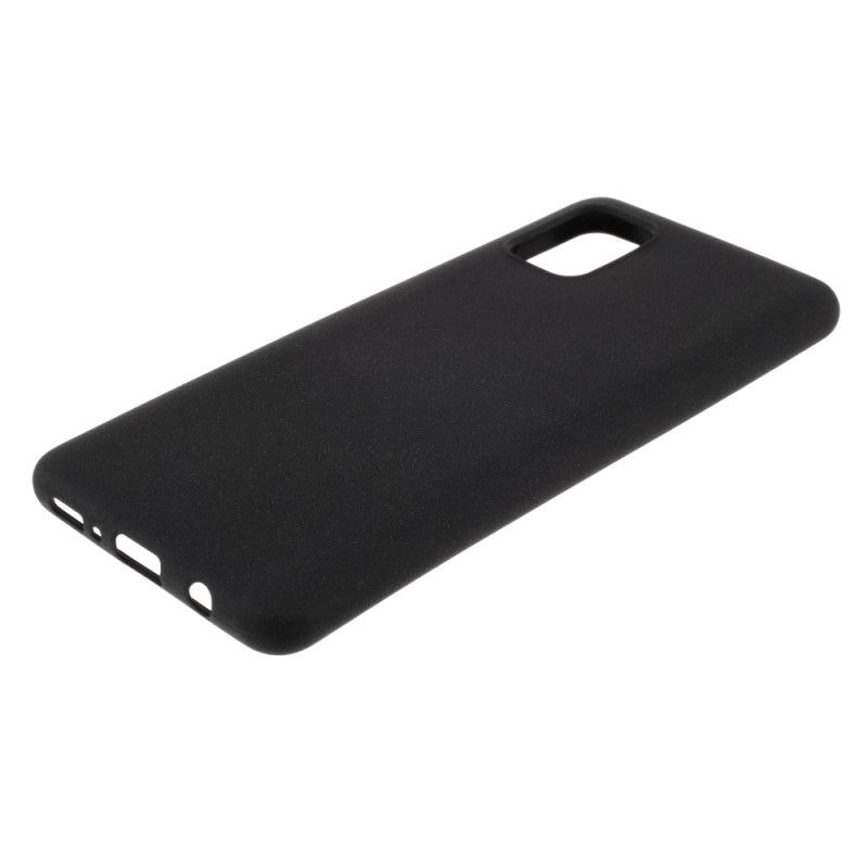 Hoesje voor Samsung Galaxy A31 Grijs Zwart Mat Siliconen