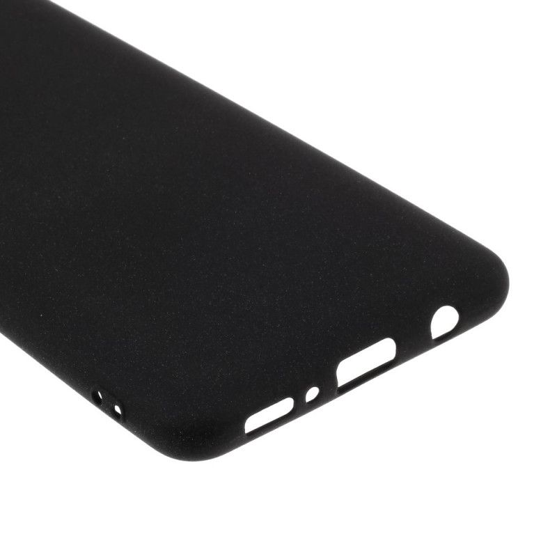 Hoesje voor Samsung Galaxy A31 Grijs Zwart Mat Siliconen