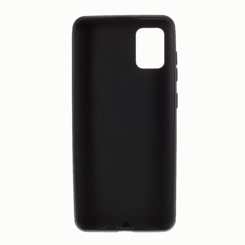 Hoesje voor Samsung Galaxy A31 Rood Zwart Premium Koolstofvezel