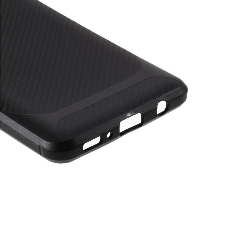 Hoesje voor Samsung Galaxy A31 Rood Zwart Premium Koolstofvezel