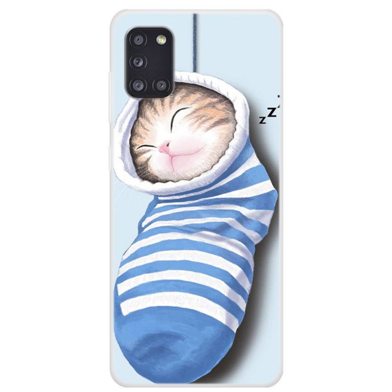 Hoesje voor Samsung Galaxy A31 Slapende Kitten