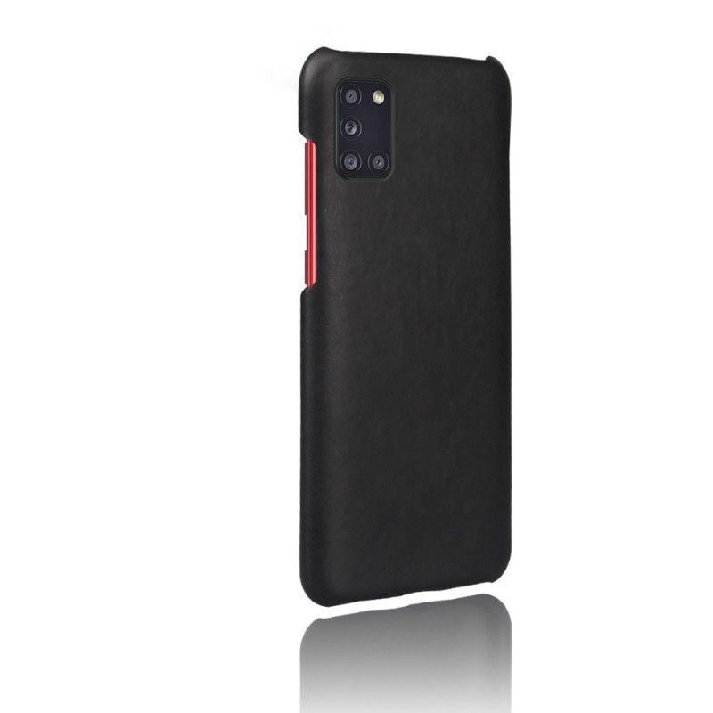 Hoesje voor Samsung Galaxy A31 Zwart Ksq Leereffect