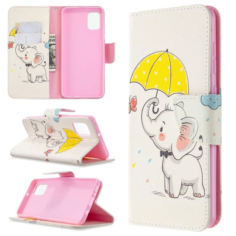Leren Hoesje Samsung Galaxy A31 Babyolifant