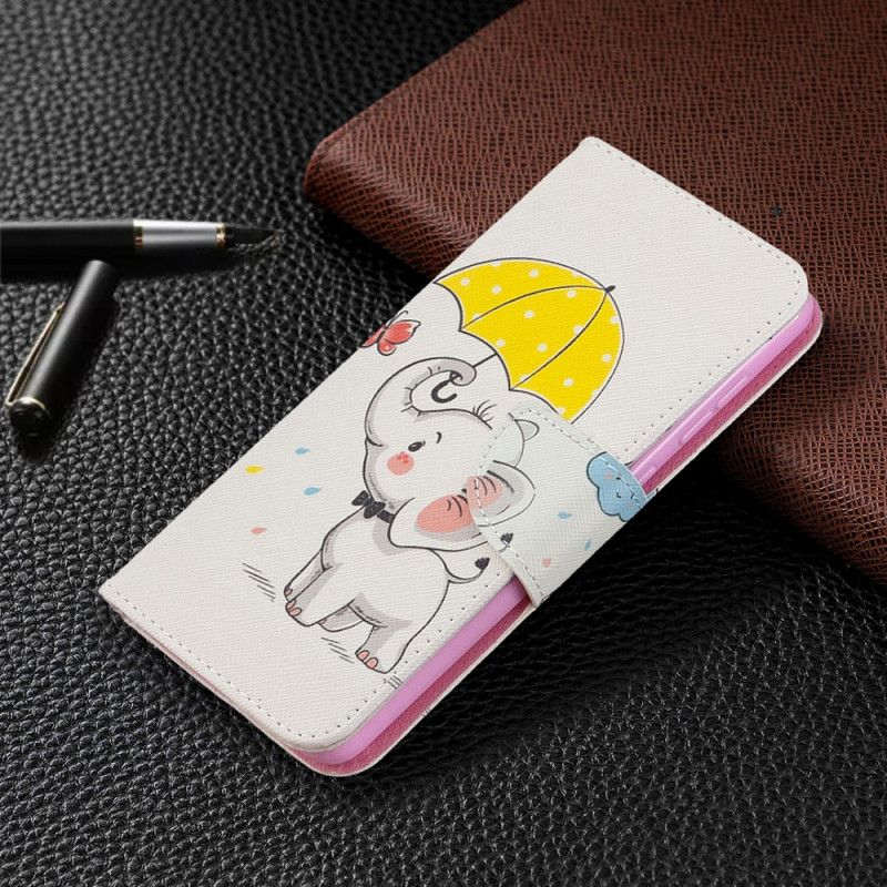 Leren Hoesje Samsung Galaxy A31 Babyolifant