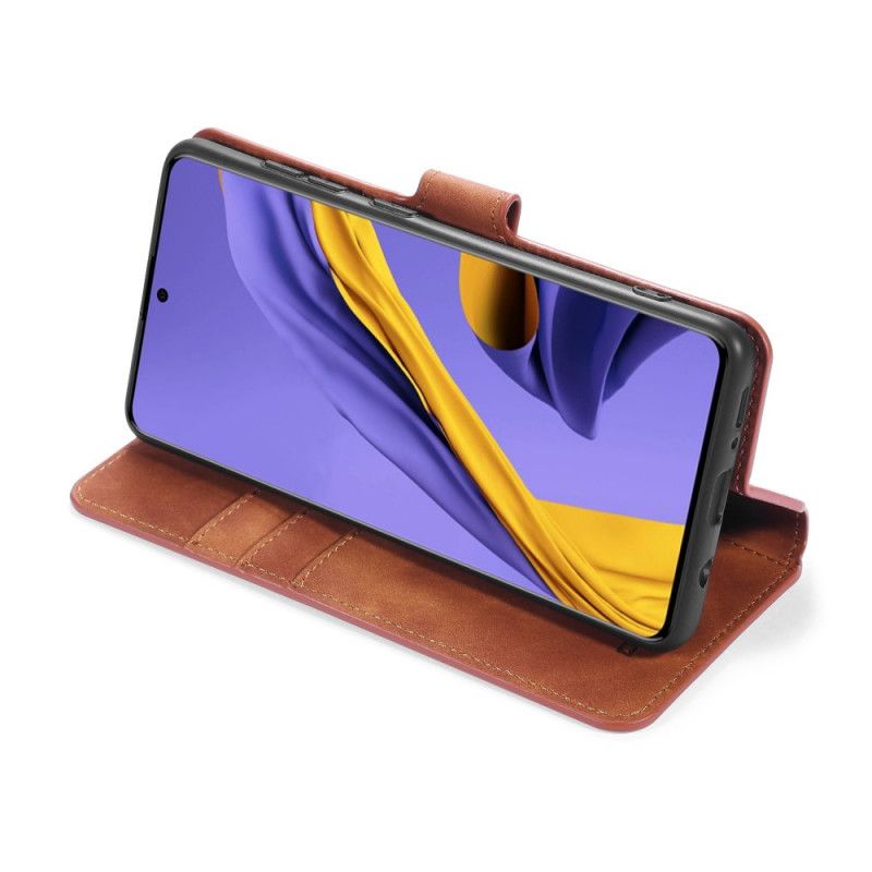 Leren Hoesje Samsung Galaxy A31 Grijs Zwart Retro Dg.Ming