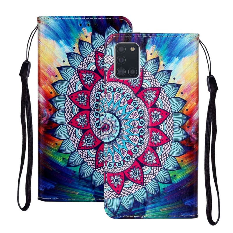 Leren Hoesje Samsung Galaxy A31 Koning Mandala