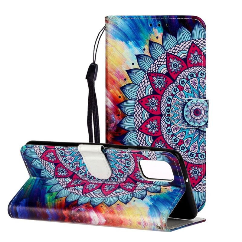 Leren Hoesje Samsung Galaxy A31 Koning Mandala