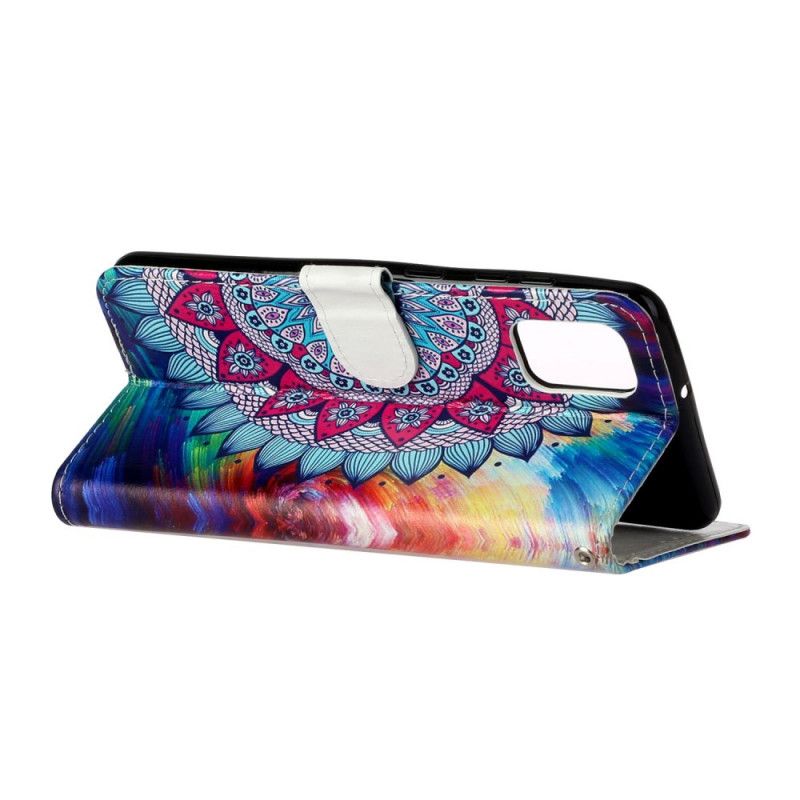 Leren Hoesje Samsung Galaxy A31 Koning Mandala
