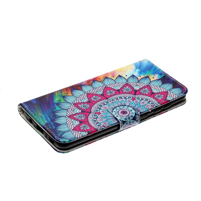 Leren Hoesje Samsung Galaxy A31 Koning Mandala