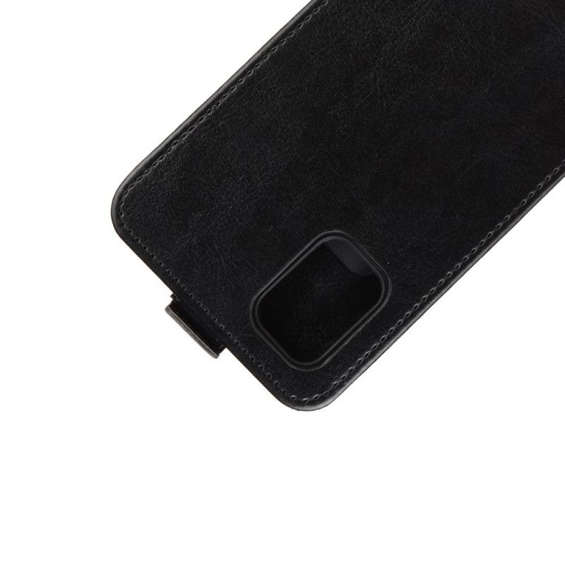 Leren Hoesje Samsung Galaxy A31 Wit Zwart Vouwledereffect