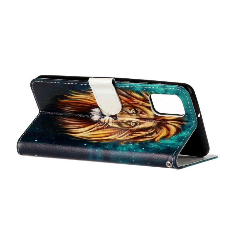 Leren Hoesje voor Samsung Galaxy A31 Koning Leeuw
