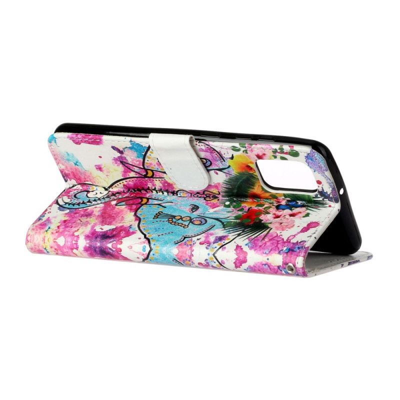 Leren Hoesje voor Samsung Galaxy A31 Koning Olifant