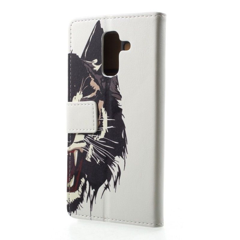 Bescherming Hoesje Samsung Galaxy A6 Telefoonhoesje Woeste Tijger