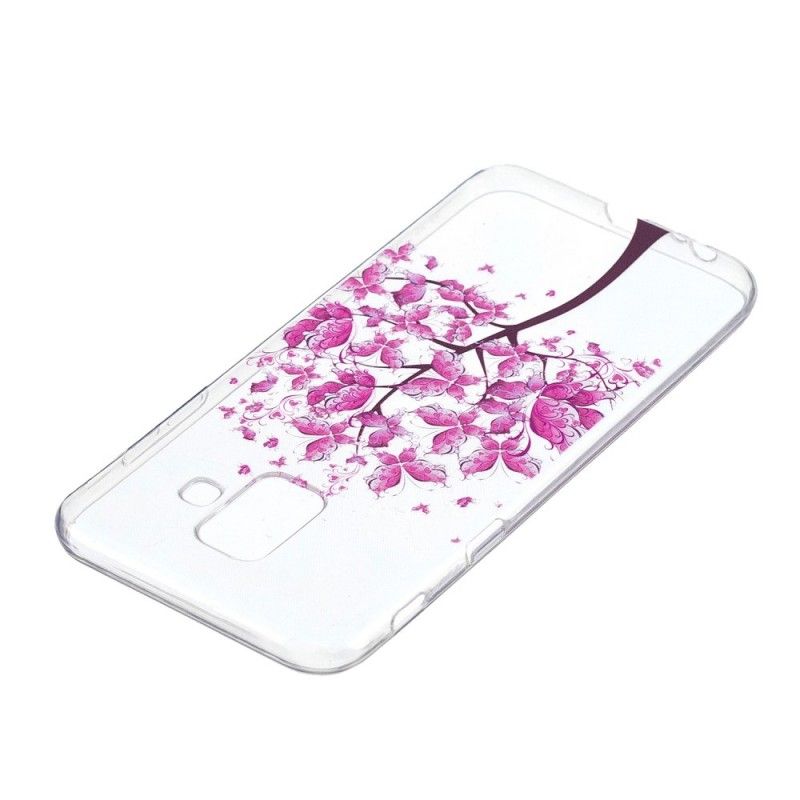 Case Hoesje Samsung Galaxy A6 Telefoonhoesje Transparante Vlinderboom