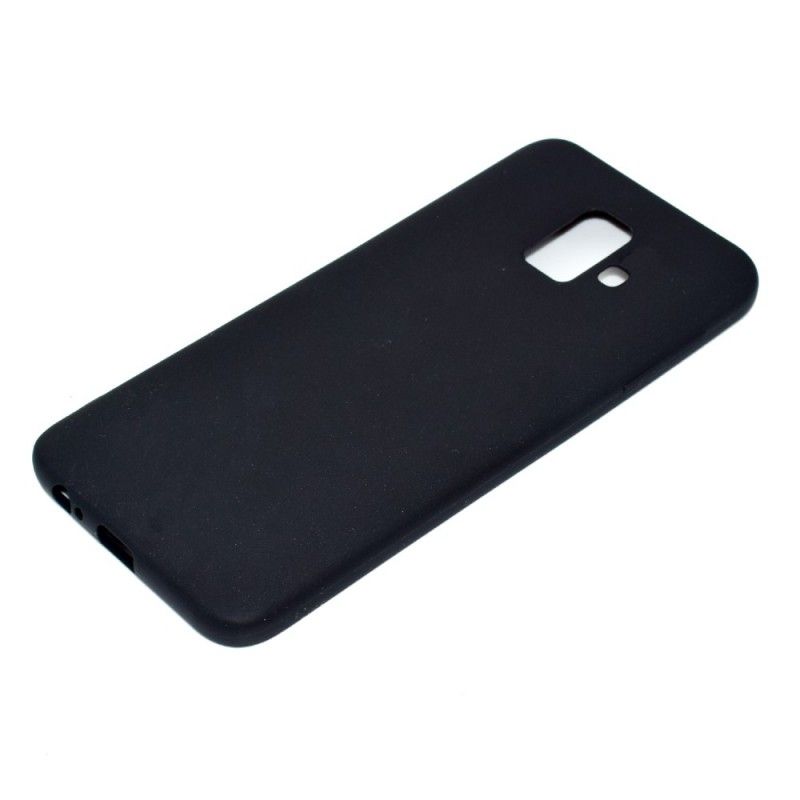 Case Hoesje Samsung Galaxy A6 Wit Zwart Telefoonhoesje Matte Siliconen