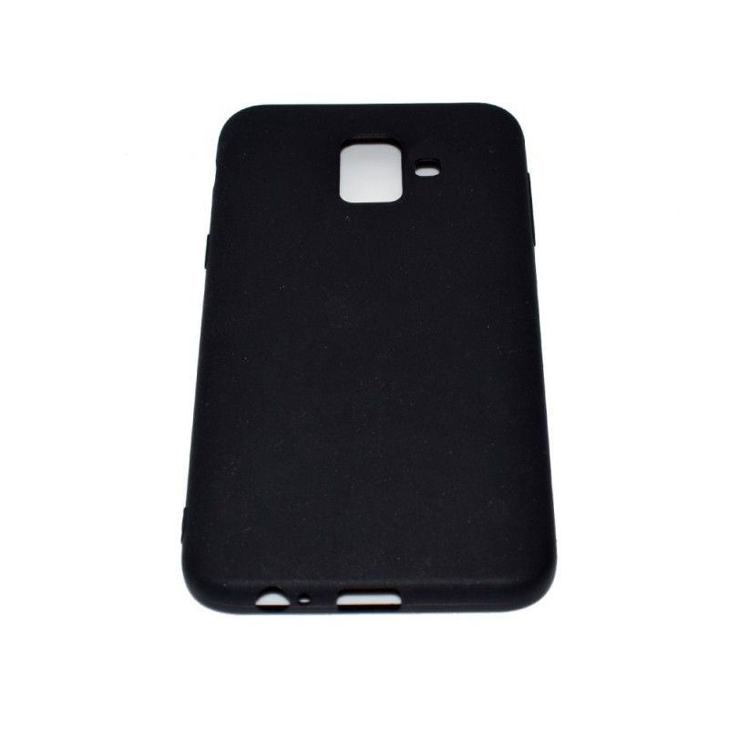 Case Hoesje Samsung Galaxy A6 Wit Zwart Telefoonhoesje Matte Siliconen
