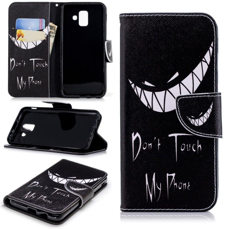 Cover Folio-hoesje Samsung Galaxy A6 Telefoonhoesje Duivelse Telefoon