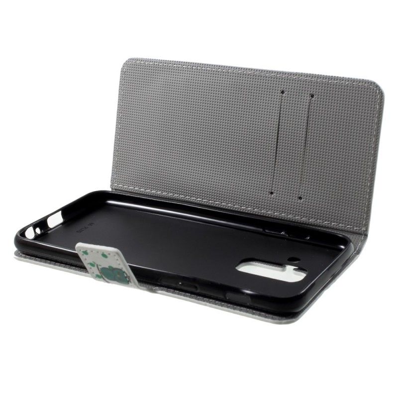 Cover Folio-hoesje Samsung Galaxy A6 Telefoonhoesje Slapende Uil