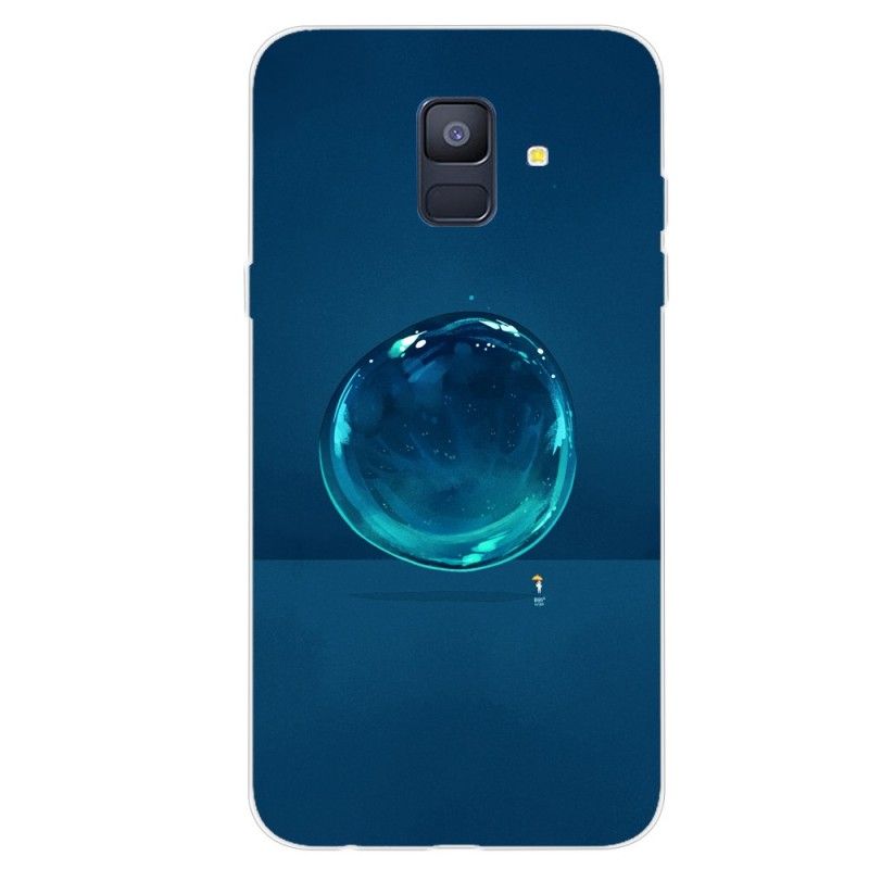 Cover Hoesje Samsung Galaxy A6 Telefoonhoesje Druppel Water