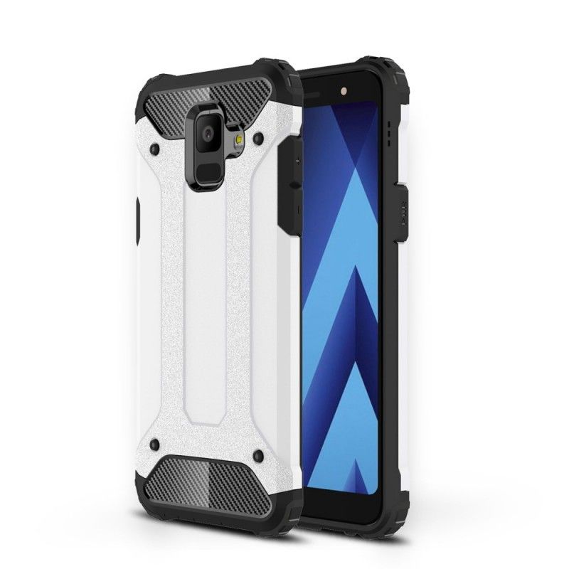 Hoesje Samsung Galaxy A6 Grijs Zwart Overlevende