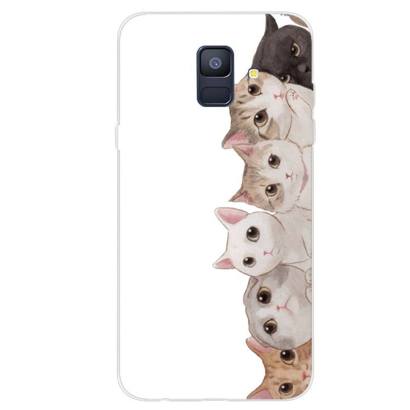 Hoesje Samsung Galaxy A6 Luisterende Katten