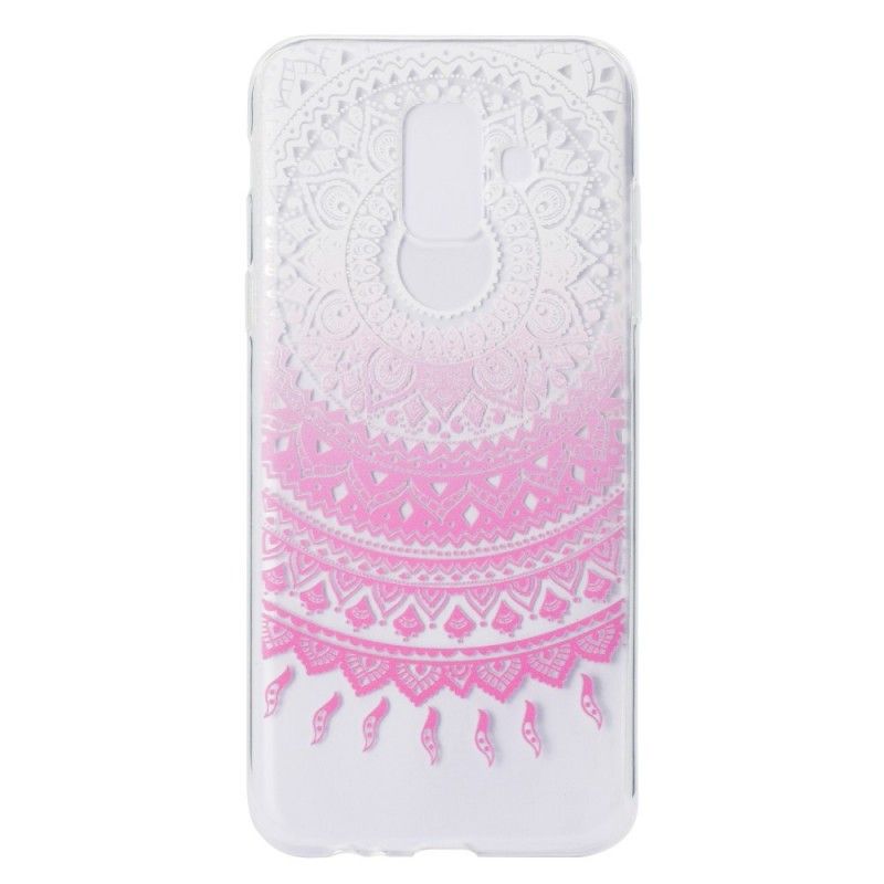 Hoesje Samsung Galaxy A6 Rose Transparante Kleurrijke Mandala