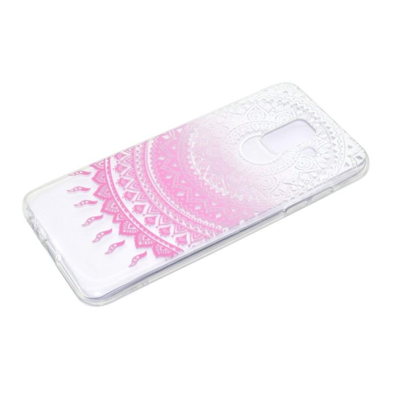 Hoesje Samsung Galaxy A6 Rose Transparante Kleurrijke Mandala