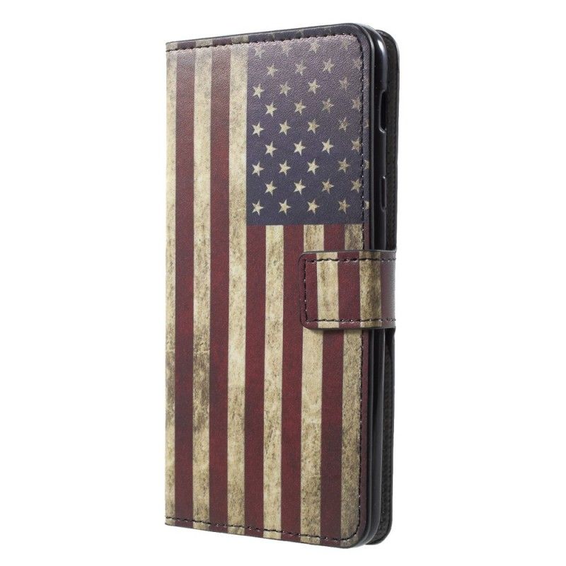Leren Hoesje Samsung Galaxy A6 Telefoonhoesje Usa Vlag