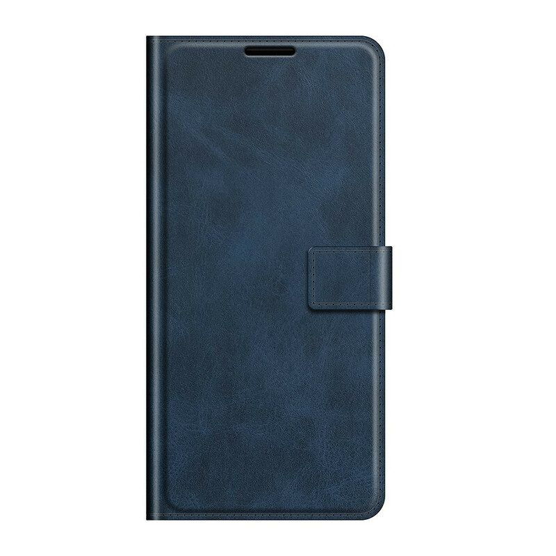 Folio-hoesje voor Oppo Find X3 Pro Slank Extreem Leereffect