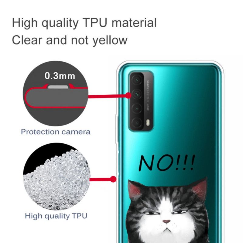 Case Hoesje Huawei P Smart 2021 Telefoonhoesje De Kat Die Nee Zegt