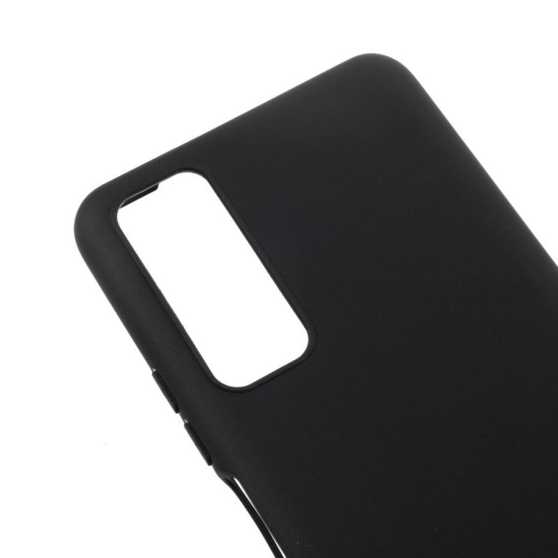 Case Hoesje Huawei P Smart 2021 Wit Zwart Telefoonhoesje Siliconen En Koord