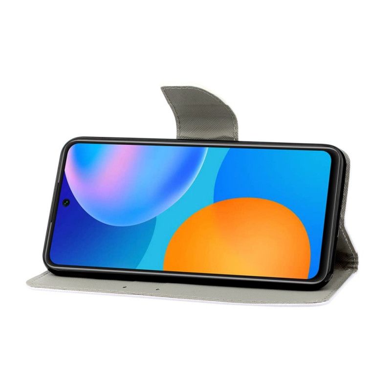 Flip Case Leren Huawei P Smart 2021 String Madeliefjes