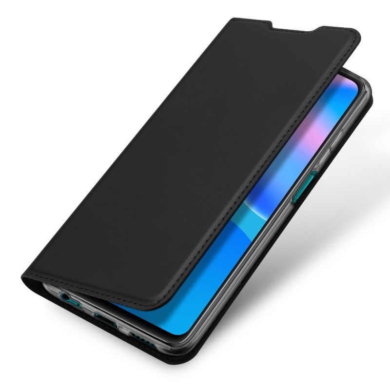 Folio-hoesje Huawei P Smart 2021 Donkerblauw Zwart Pro Dux Ducis Huid