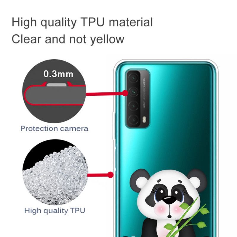 Hoesje Huawei P Smart 2021 Transparante Droevige Panda
