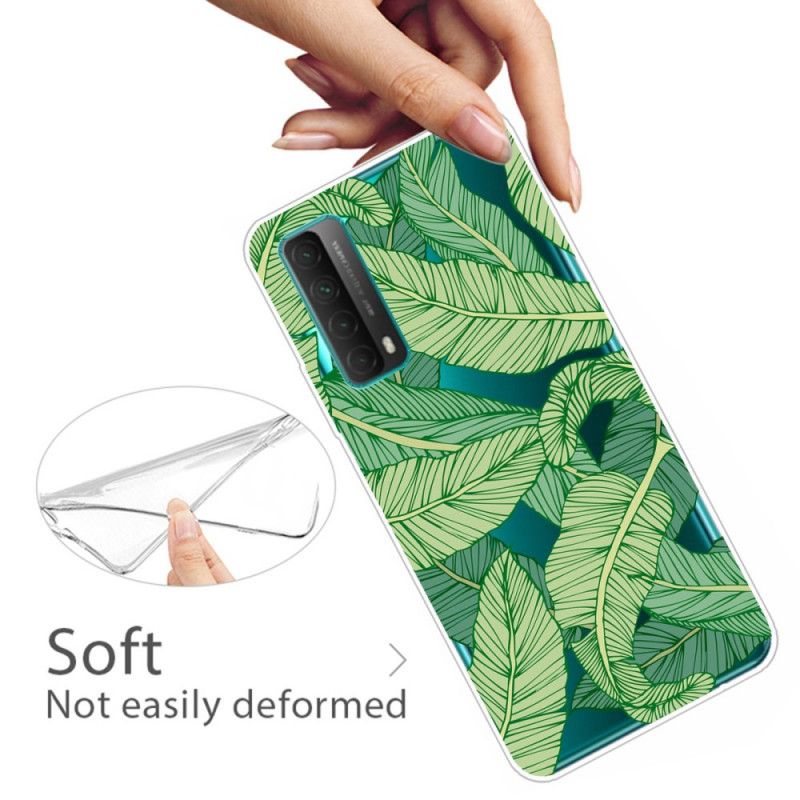 Hoesje Huawei P Smart 2021 Transparante Grafische Bladen