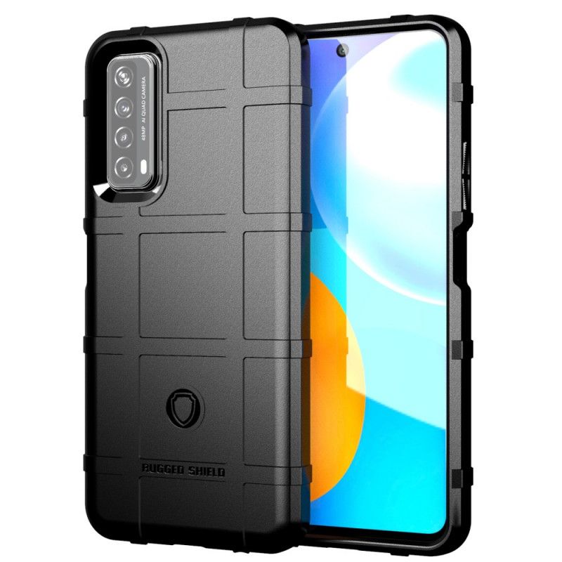 Hoesje voor Huawei P Smart 2021 Grijs Zwart Robuust Schild