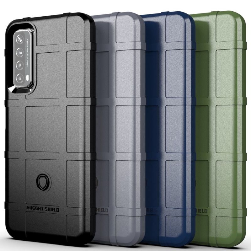 Hoesje voor Huawei P Smart 2021 Grijs Zwart Robuust Schild