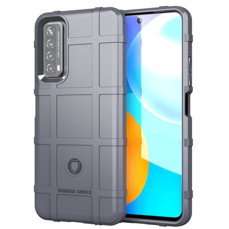 Hoesje voor Huawei P Smart 2021 Grijs Zwart Robuust Schild