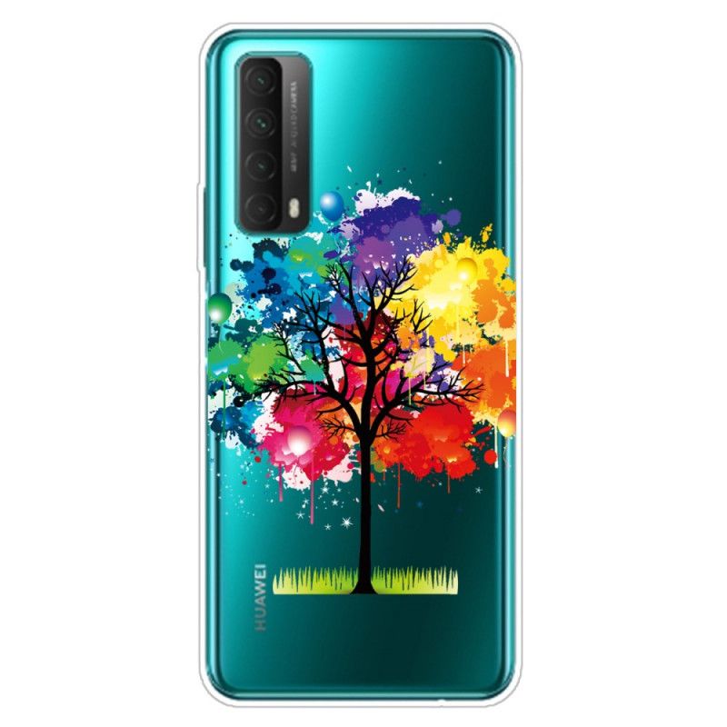 Hoesje voor Huawei P Smart 2021 Transparante Aquarelboom