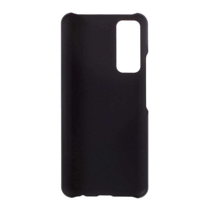 Hoesje voor Huawei P Smart 2021 Wit Zwart Rubber Plus