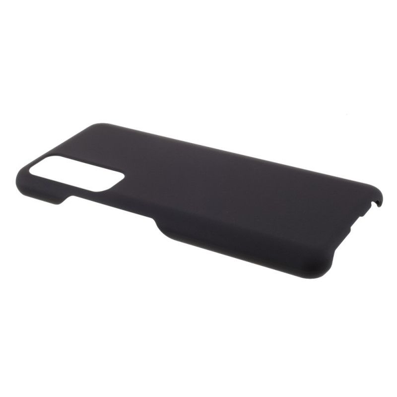 Hoesje voor Huawei P Smart 2021 Wit Zwart Rubber Plus