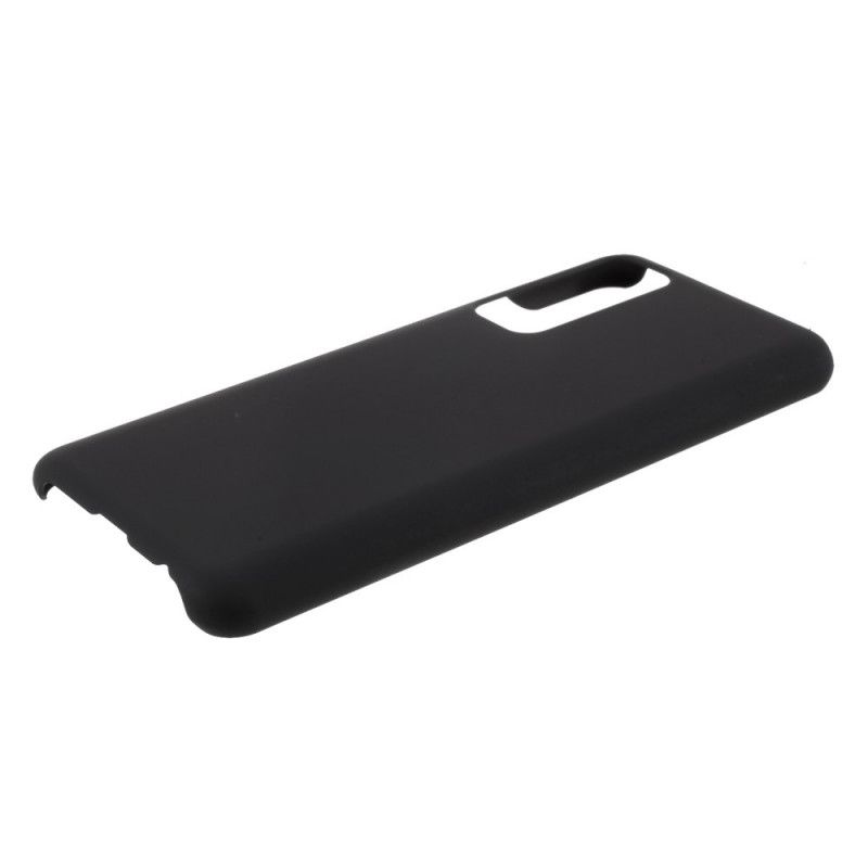 Hoesje voor Huawei P Smart 2021 Wit Zwart Rubber Plus