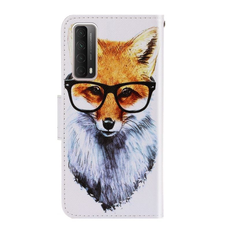 Leren Hoesje voor Huawei P Smart 2021 Nerdvos Met String